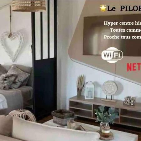 Le Pilori - Centre Historique, En Face Du Musee Du Pilori, A 2Mn A Pied De L'Hyper Centre Et Proche Toutes Commodites, Wifi-Netflix นีออร์ ภายนอก รูปภาพ