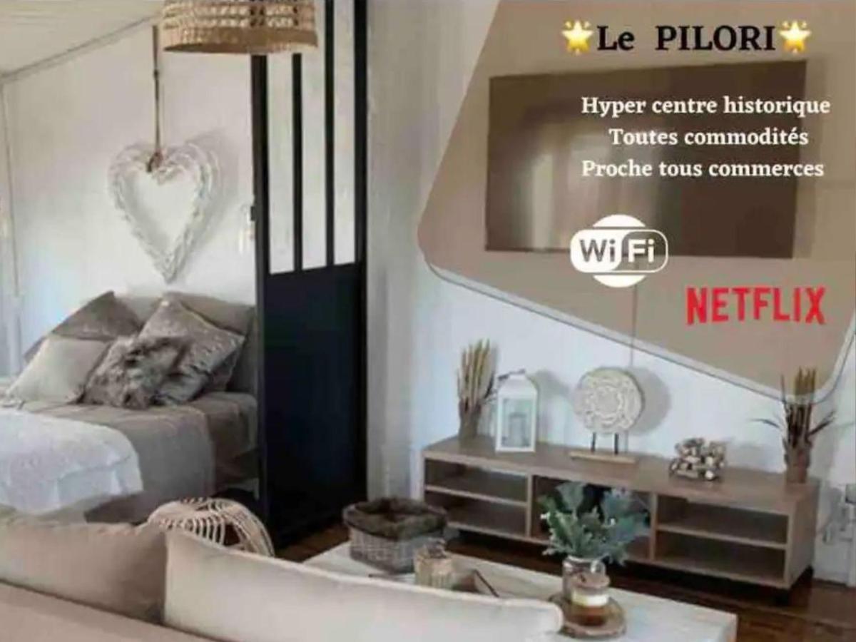 Le Pilori - Centre Historique, En Face Du Musee Du Pilori, A 2Mn A Pied De L'Hyper Centre Et Proche Toutes Commodites, Wifi-Netflix นีออร์ ภายนอก รูปภาพ